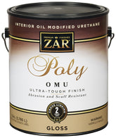 ZAR 36013 Polyurethane, Gloss, Liquid, Milky Clear, 1 gal, Can
